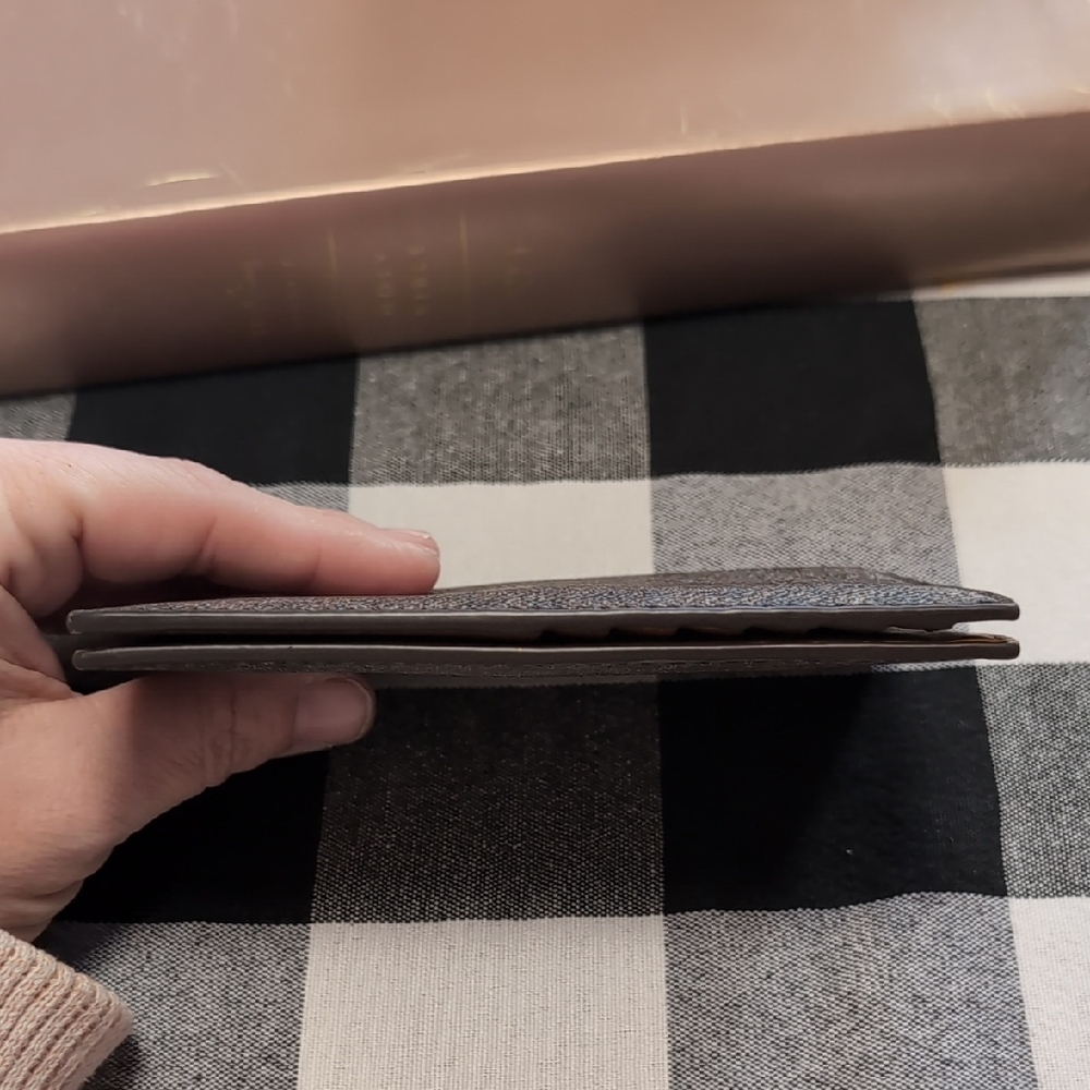Michael Kors Brown Monogram Card Holder - Picture 9 of 9
